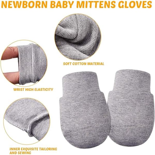 9 Par Newborn Baby Vantar Toddler Kid Handskar Anti-Scratch  DXGHC