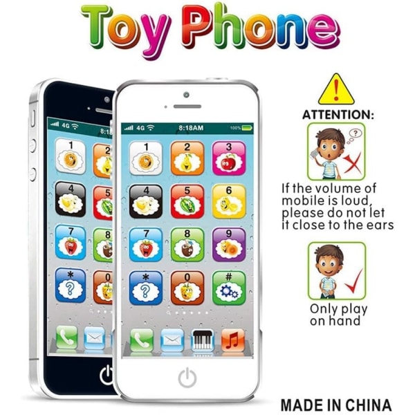 Mobile Phone Toy for Kids, ​English Learning Machine Touch Screen