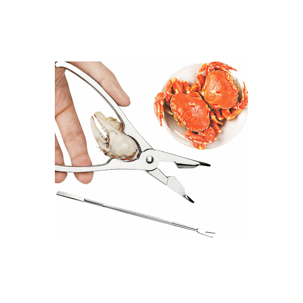 Krabbtänger Zink Legering Räka Klämma Äta Krabba Verktyg Seafood Verktyg