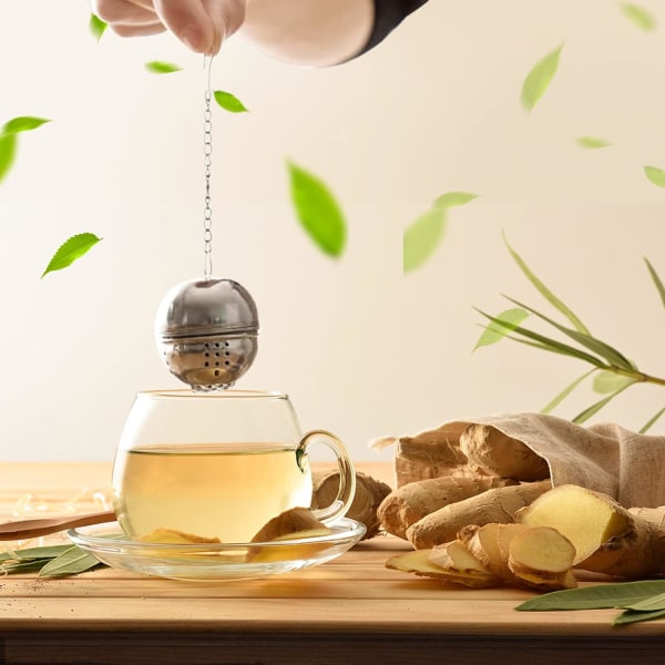 1 Stycke Teinfuser Te-filter, 304 Rostfritt Stål Teinfuser