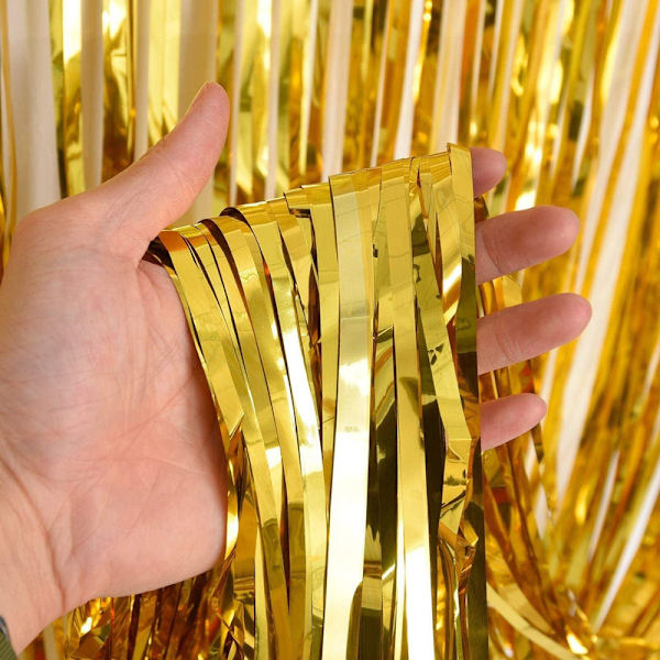 6 kpl Metalliset Tinsel-Verhot/Alumiininen Ripsiverho, Decorad DXGHC