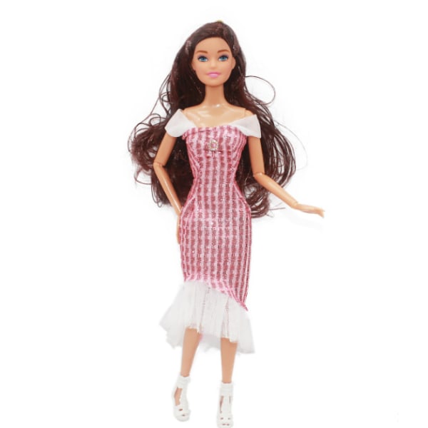 4 stycken 30 cm Barbie docka klänning klänning klänning kostym liten klänning f
