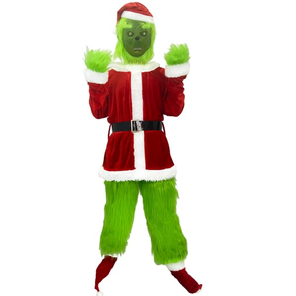 XX-Large/3X-Large Grøn Monsterkostume til Mænd Julemand