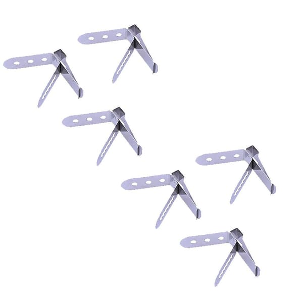 6 stk. Madkvalitets Rustfrit Stål Termometerholder Probe Clip Ho