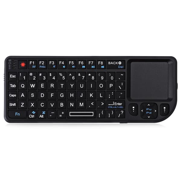 Mini 2.4Ghz Trådløst Tastatur med Touchpad for PC, Pad, Xbox 360