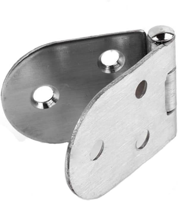 Flate hengsler 6 stk. Rustfritt stål Folding Table hengsler Avrundede