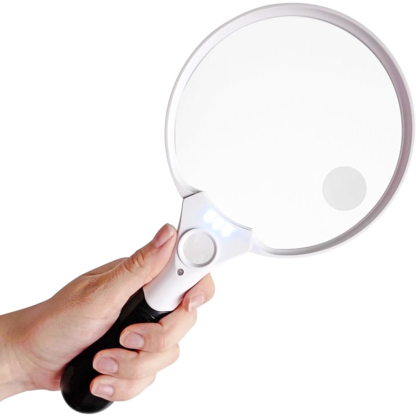 Stor Förstoringsglas med LED-lampa - 2X 4X 25X Förstoring DXGHC