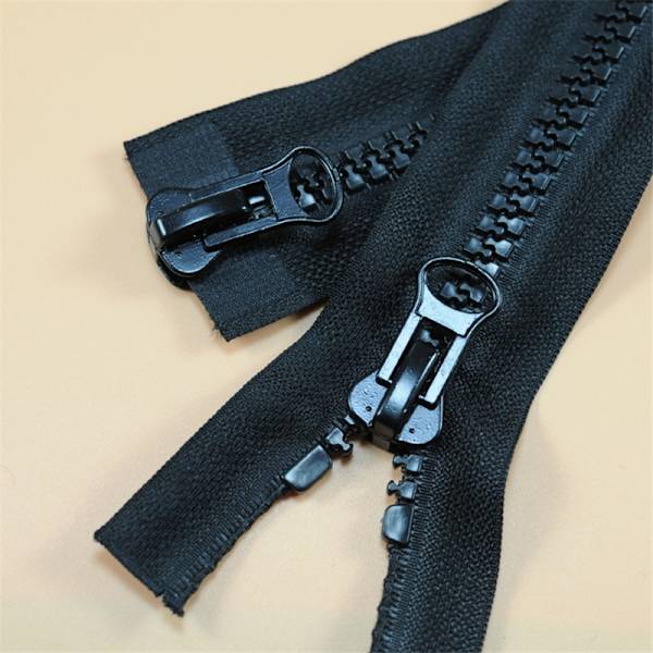 5-pack 70 cm Resin Dubbelsidiga Öppna Zip Dragkedjor för Kläder