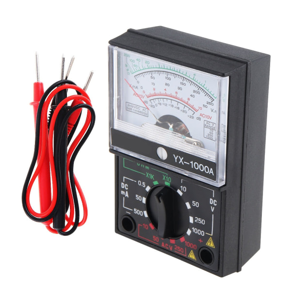 AC/DC Elektrisk Analog Multimeter Ström Decibel Spänning Volt