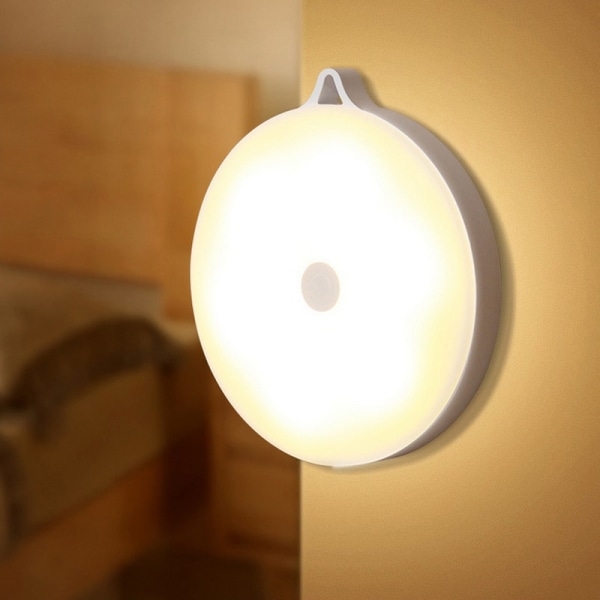 Rund touch sensor lampa laddningsavkännande nattlampa trådlös laddning