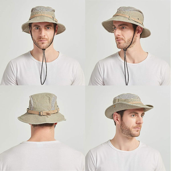 Solhatt för Män Kvinnor Sommar UV-Skydd Utomhus Bucket Hat Jakt