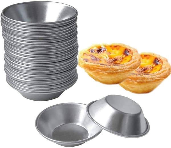 25 Pakke Æggekageforme Tiny Pie Tartlets Dessertform Pande Tin Pu