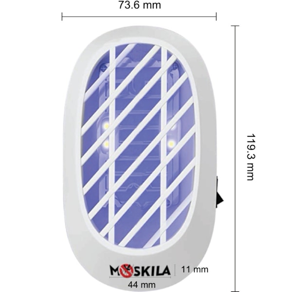 2-pack myggfångare inomhus - myggdödare inomhus - myggfälla inomhus - myggfångare inomhus för hemmet - elektrisk myggfångare