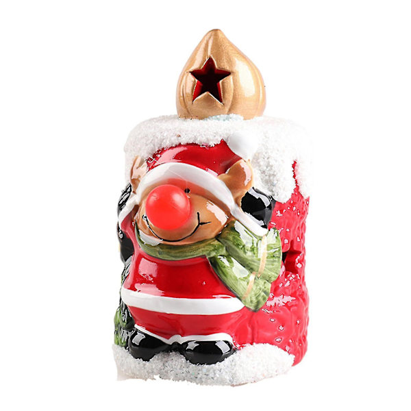 Mini Bärbar Led Lantern Med Santa Claus Snowman Mönster Ee DXGHC