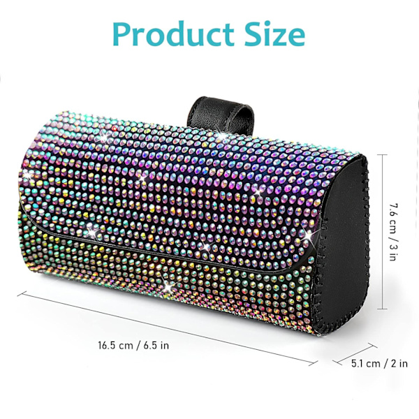 Bling Solbriller Holder til Bilsolskærm, Glitrende Bilbriller