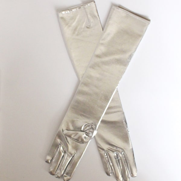 1 par sexiga lackhandskar tighta förlängda handskar brigg