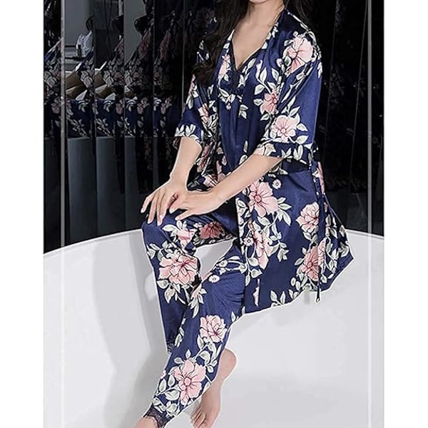 Silke Pyjamas Sett for Damer Pyjamas Jenter Damer Pyjamas Satin Pyjamas