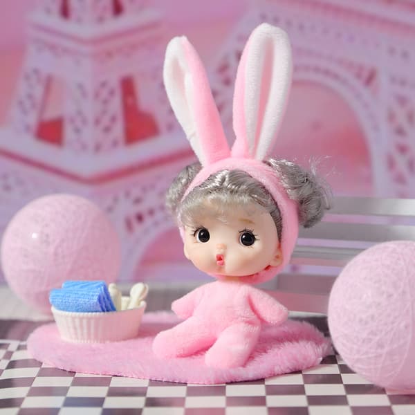 6 stycken Noble Doll Pyjamas Dagbok 11cm Mini Doll Present Barbie