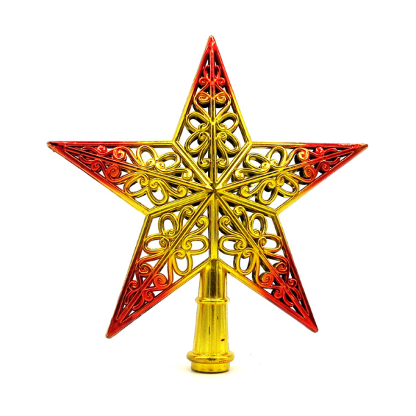 Christmas Tree Topper 3D Plast Pentagram Julklapp (20cm G