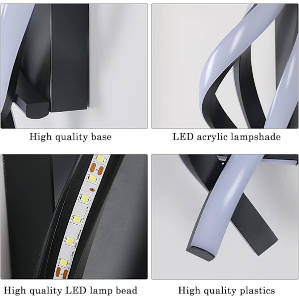 Indendørs væglampe, LED moderne væglampe 19W buet design, LED Wa