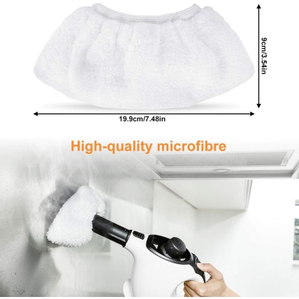 8 PCS Steam Cleaning Microfiber Cloth Steam Mop Bonnet Microfiber