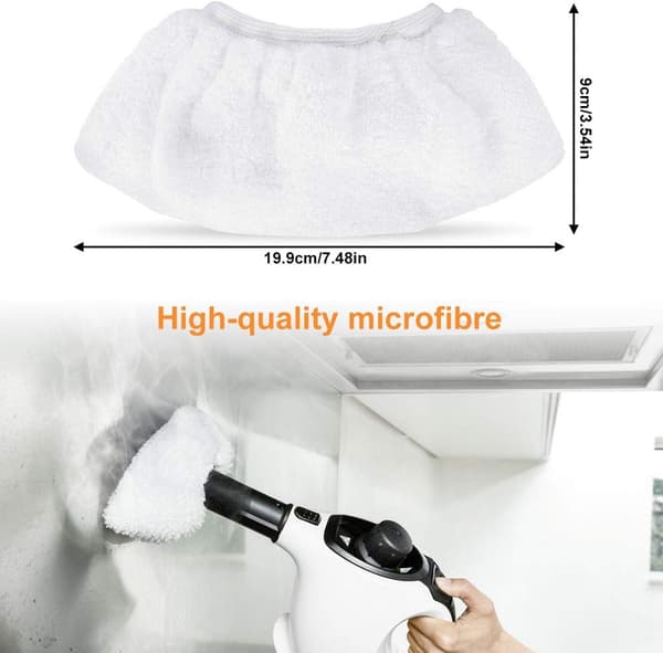 8 st Ångrengörings Mikrofiberduk Ångmopp Huvud Mikrofiber