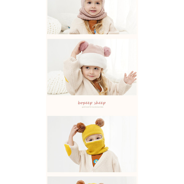 Öronmuffar för babypojke och flicka, huvudscarf, scarf, mössa för småbarn och ne