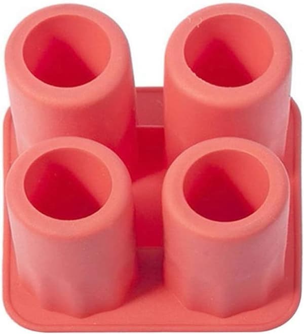 (Röd) Isform Moulle A Glacon Stor Silikon Isbitbricka Is B
