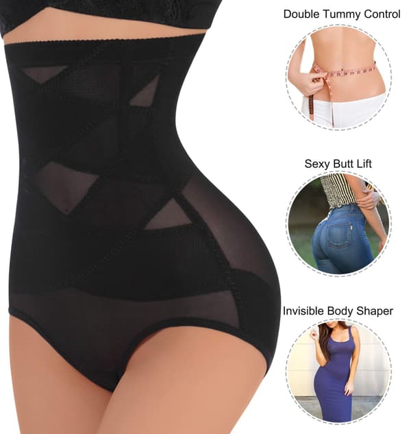 Formbestämmande Shapewear för Kvinnor med Hög Midja och Magkontroll