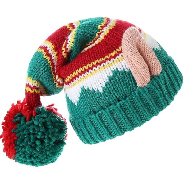 Julehat Elegant Strikket Varmebevarende Sjov Beanie Hat Ny Y