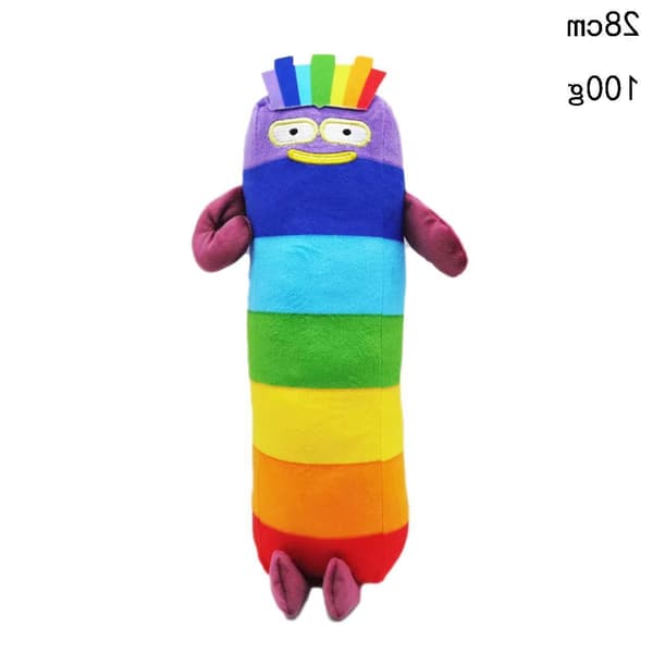 Plushleksak med siffror 1-10, plyschdocka för barn, lekmatta