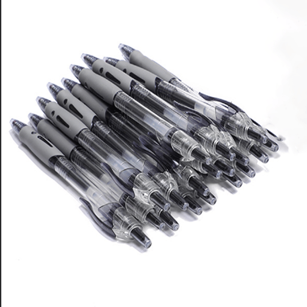 Gelpenne, Fin Spids (0,5 mm), Sort Blæk Gelpen, 36 stk., Sort