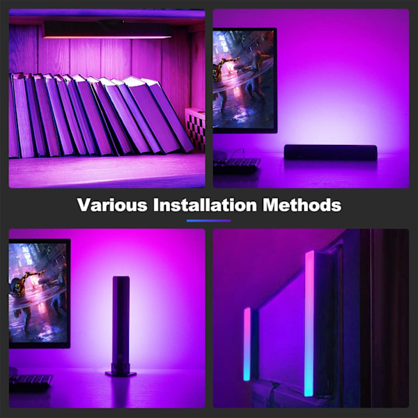 LIGHT Smart LED Lampe, RGB Smart Bordlampe med Flere Belysningsmuligheder