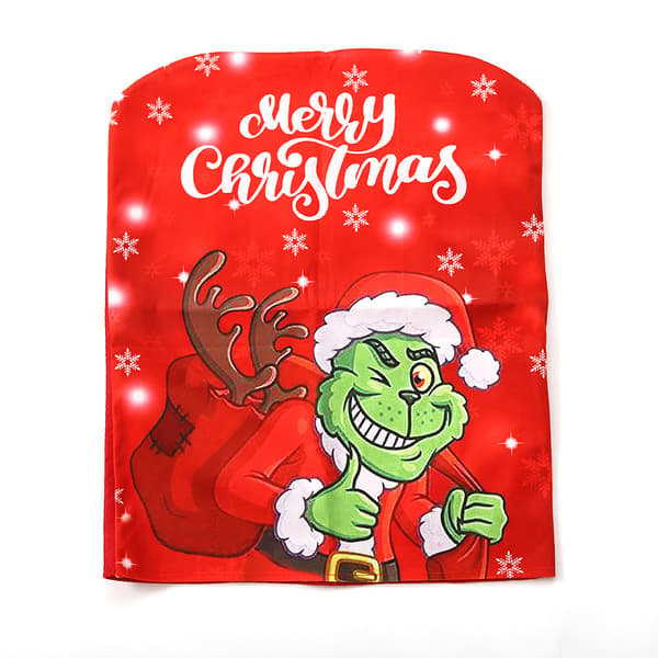 2 stycken juldekoration Grinch juldocka stolsöverdrag