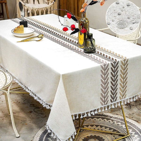 Nappe Carre ogenomtränglig 140x140 duk Coton Lin Tablecl DXGHC