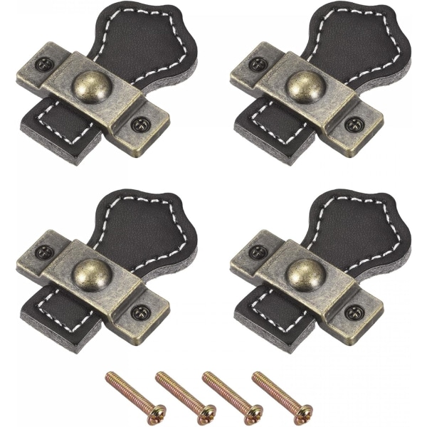 Skuffer Knopper - 48mm 4 stk Læder Dørgreb Kommodegreb f DXGHC