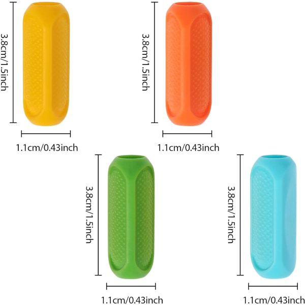 8 st Pennagrepp, Ergonomiskt Skrivhjälp Pennagrepp för Barn DXGHC