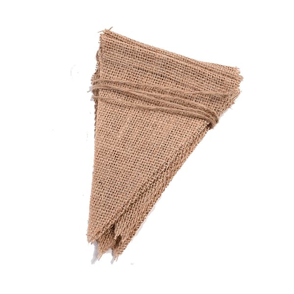 Jutebannervimpel, 16m / 52 stykker Vintage Flaggbanner