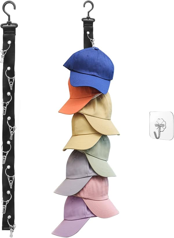 Baseball Cap Stativ Skabskrog Opbevaring Organizer, 1 Pak