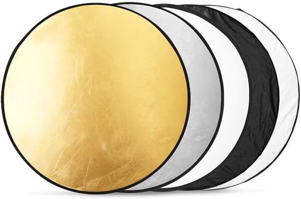 60cm 5-i-1 fotoreflektor, sammenklappelig multi-disk fotoreflektor