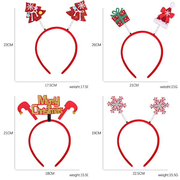 13 stycken juldiadem för kvinnor, juldekorationer för barn