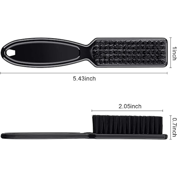 2 stycken barberbladrengöringsborste hårklipparborste nagelborste