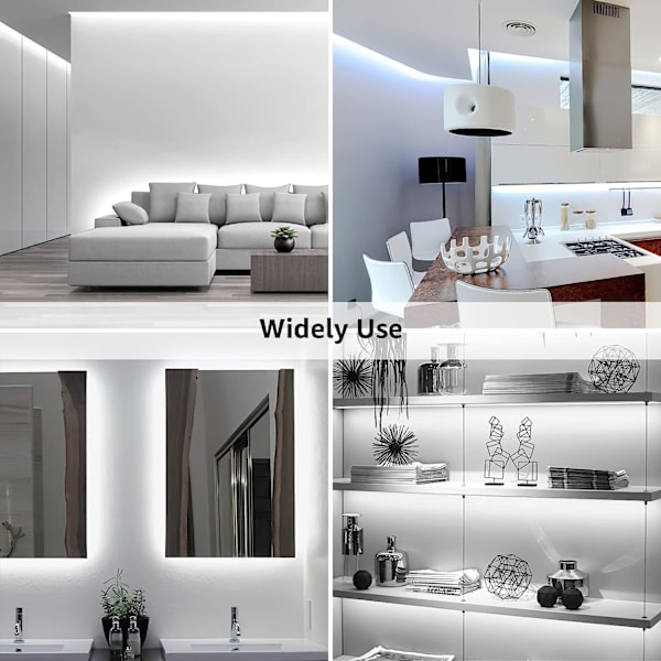 LED Stribe Lys Hvid, 10M(32.8FT) Sæt Dæmpbar Kommode Lampe, 600
