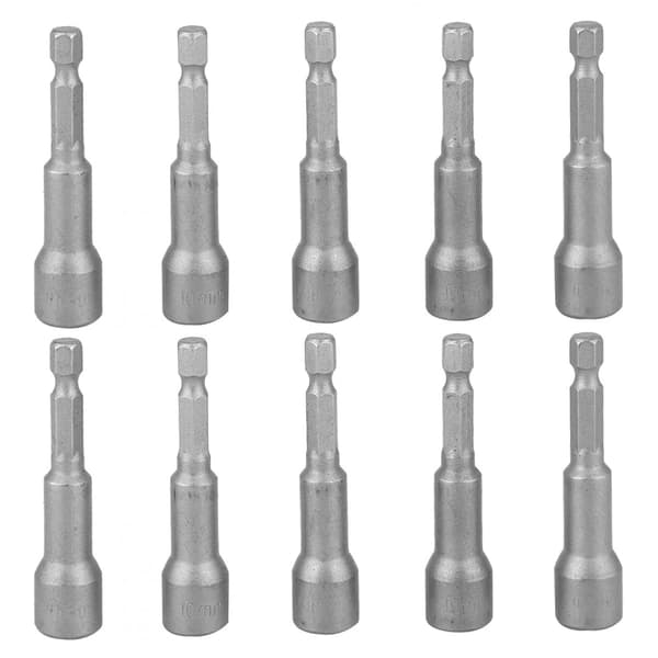 Magnetisk Mutterdriver, 10 stk 10mm Magnetisk Hex Skaft Mutterdriver, Ch