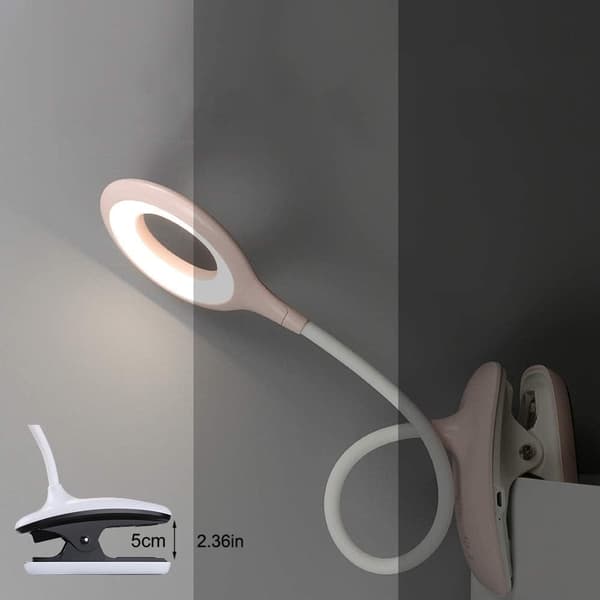 LED Læselampe Klipslys Børnebordlampe med Fleksibel Hals USB