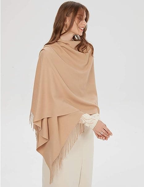 Sjal for kvinner og menn - Pashmina sjal, wrap, høst, vinter, bryllup, stole