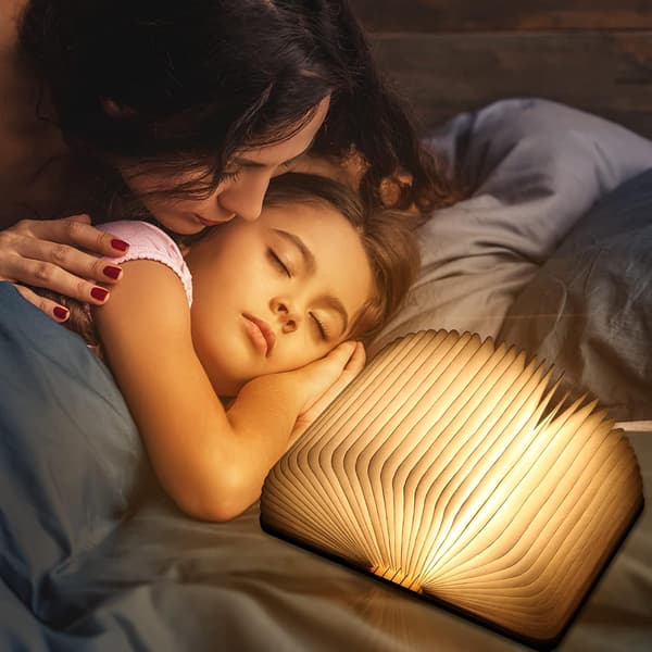 Bokbrettet Lampe, 2000mAh Oppladbart Batteri USB Sengelampe