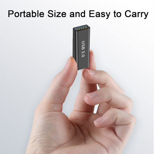 USB Hun til Hun Adapter, 3 Pak, USB 3.0 Adapter Forlænger DXGHC