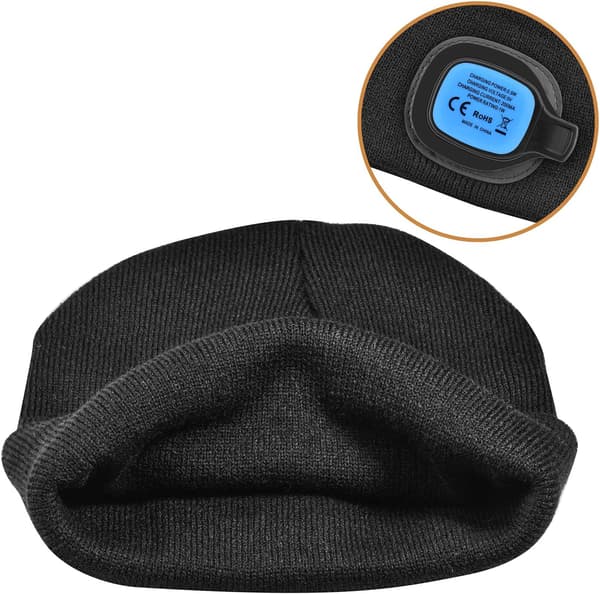 Pipo Hattu Valolla, USB Latautuva LED Pipo Hattu 3 Kirkkausasteella