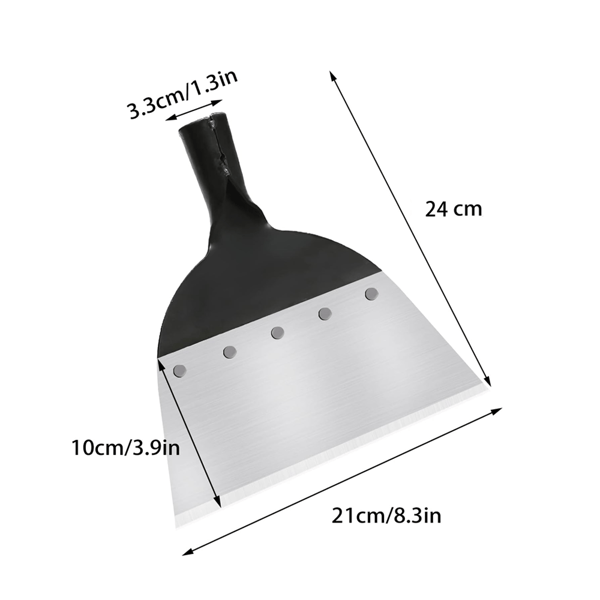 Trädgårdsspade, Multifunktionell Trädgårdsspade, Stål ogräsräfs